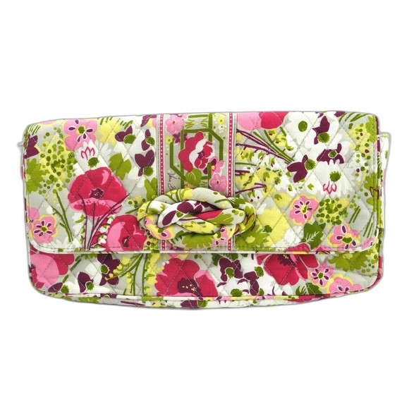 Vera Bradley Knot Just A Clutch Quilted Shoulder Bag - Make Me Blush Retired - Picture 2 of 7